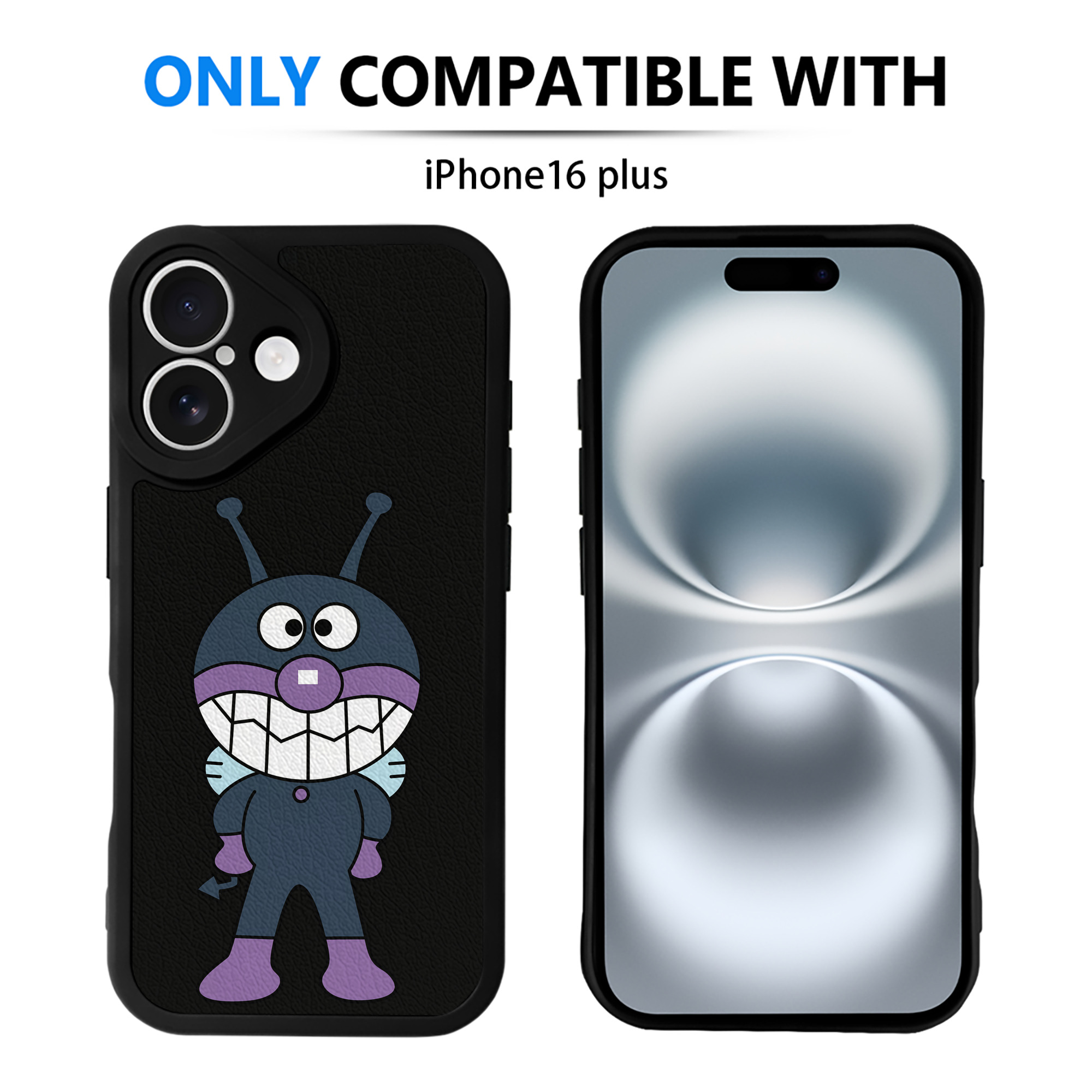 （画像用） アンパンマン Anpanman 【iPhone 16シリーズ対応】シリコンスマホケース（レザー調） 材質：シリコン